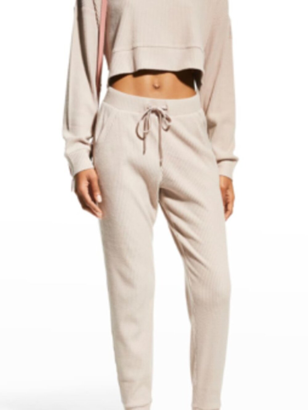 Alo yoga Muse ribbe sweatpants Light pink medium very good condition
